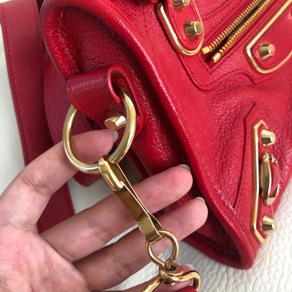 Balenciaga Mini City Metallic Edge Leather Satchel - Picture 6 of 15